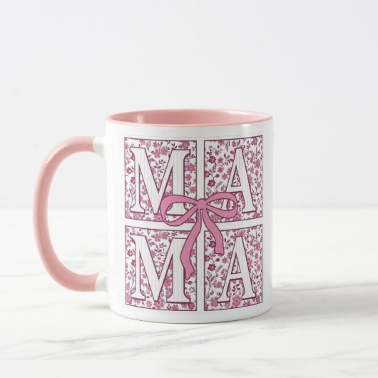 Personalized Mom Photo Mug Cute Design マグカップ (左)