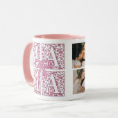 Personalized Mom Photo Mug Cute Design マグカップ (正面左)