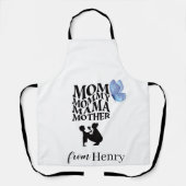 Personalized Mom Typography Apron エプロン (正面)