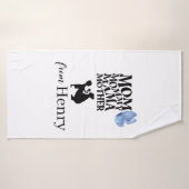Personalized Mom Typography Bath Towel バスタオル (バスタオル)