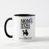 Personalized Mom Typography Mug マグカップ (左)
