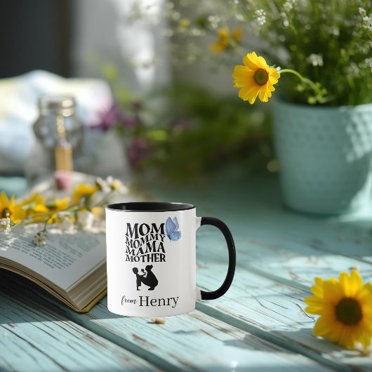 Personalized Mom Typography Mug マグカップ