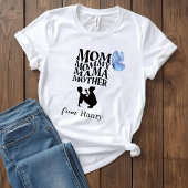 Personalized Mom Typography T-Shirt Tシャツ