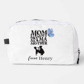 Personalized Mom Typography Toiletry Bag ドップキット (正面)