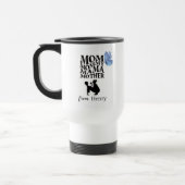 Personalized Mom Typography Travel Mug トラベルマグ (左)