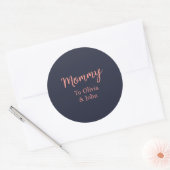 Personalized Mommy  ラウンドシール (封筒)