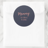 Personalized Mommy  ラウンドシール (バッグ)