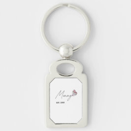 Personalized Mommy EST. Year Keychain gift for MOM キーホルダー