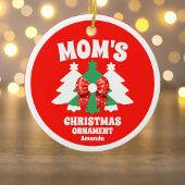 Personalized Mom's Photo Christmas Tree Ornament セラミックオーナメント