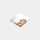 Personalized Monkey Safari Sticky Notes ポストイット (アングル)