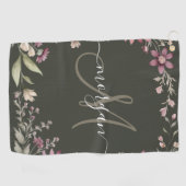 Personalized Monogram  ゴルフタオル (横)