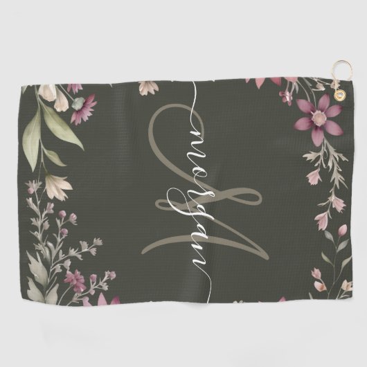 Personalized Monogram  ゴルフタオル (横)