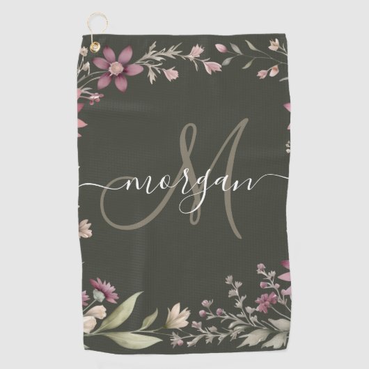 Personalized Monogram  ゴルフタオル (正面)