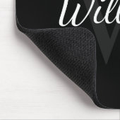 Personalized Monogram and Name Black マウスパッド (コーナー)