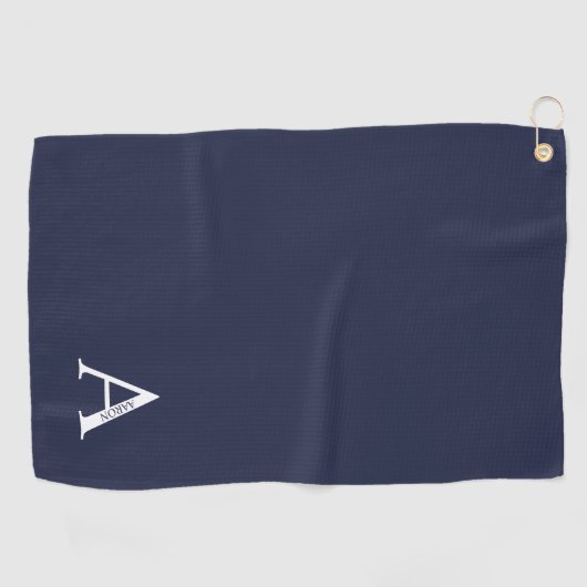 Personalized Monogram and Name Golf Towel ゴルフタオル (横)