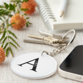 Personalized Monogram and Name Keychain キーホルダー (正面右)