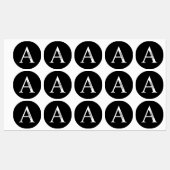 Personalized Monogram and Name Labels ラベル (シート)