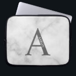 Personalized Monogram and Name Laptop Sleeve ラップトップスリーブ<br><div class="desc">Personalized Monogram and Name Gifts
featuring personalized monogram and name in classic serif font style.</div>