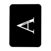 Personalized Monogram and Name Magnet マグネット (縦)
