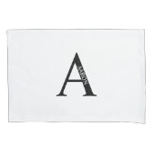 Personalized Monogram and Name Pillow Case 枕カバー (正面)