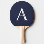 Personalized Monogram and Name Ping Pong Paddle 卓球ラケット (裏面)