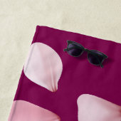 Personalized Monogram Beach Towel with Sakura ビーチタオル (インサイチュ)