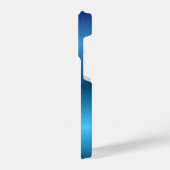 Personalized Monogram Blue IPhone Case for Him iPhoneケース (左側面)