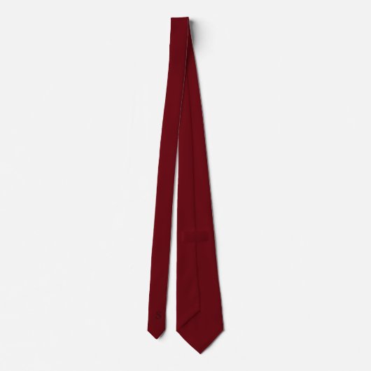Personalized Monogram Burgundy Black ネクタイ (裏面)