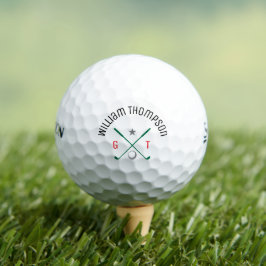 Personalized Monogram Classic Golf Balls ゴルフボール