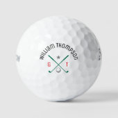 Personalized Monogram Classic Golf Balls ゴルフボール (正面)