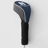 Personalized Monogram Custom Golf Club Headcover ゴルフヘッドカバー (アングル)