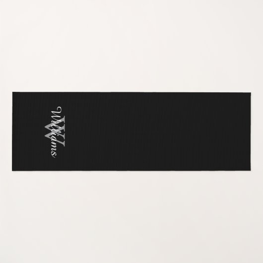 Personalized Monogram Custom Name and Initial ヨガマット (正面(横))