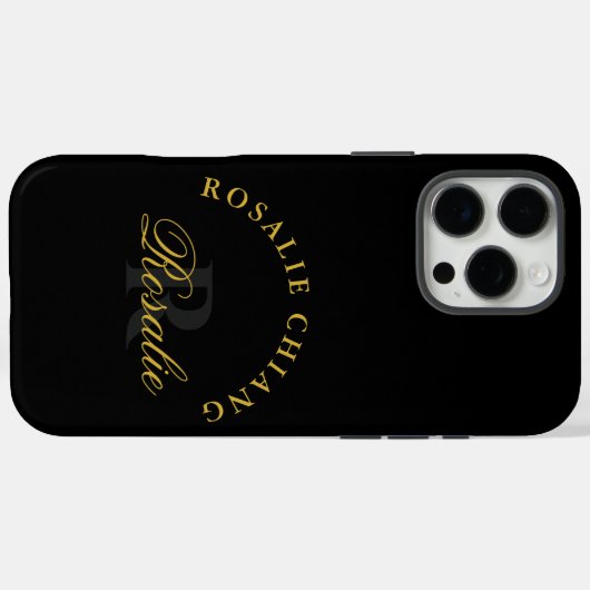 Personalized Monogram Design Custom Name Case-Mate iPhoneケース (裏面 (横))