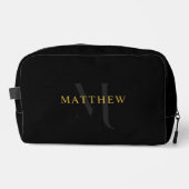 Personalized Monogram Dopp Kit With Custom Name ドップキット (正面)