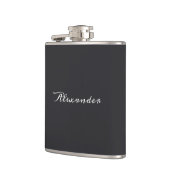 Personalized monogram drink flask gift for men フラスク (左)