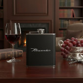 Personalized monogram drink flask gift for men フラスク