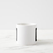 Personalized monogram elegant border espresso cup エスプレッソカップ (正面)