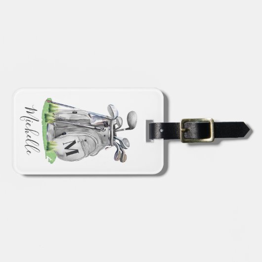 Personalized Monogram Golf Bag ラゲッジタグ (正面横)