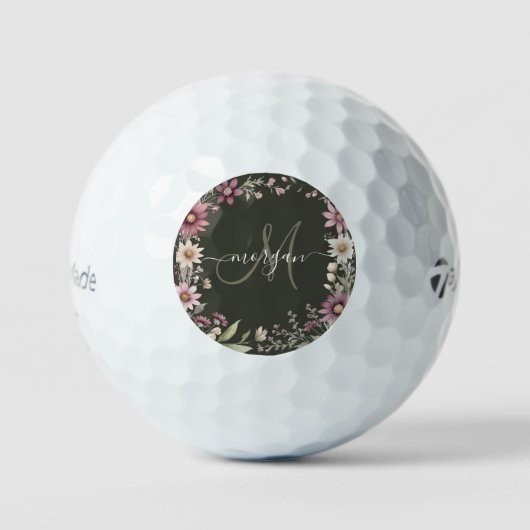 Personalized Monogram Golf Ball ゴルフボール (正面)
