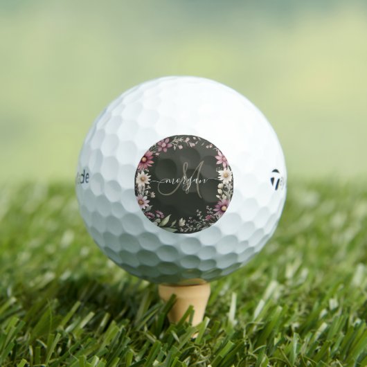 Personalized Monogram Golf Ball ゴルフボール (インサイチュ 木)