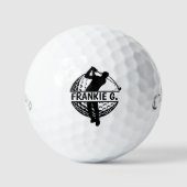 Personalized Monogram Golf Balls - Custom Gift ゴルフボール (正面)