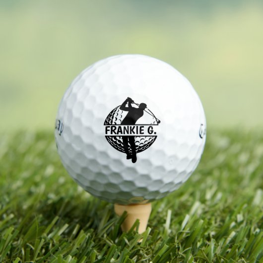 Personalized Monogram Golf Balls - Custom Gift ゴルフボール (インサイチュ 木)