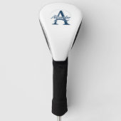 Personalized Monogram Golf Head Cover ゴルフヘッドカバー (正面)