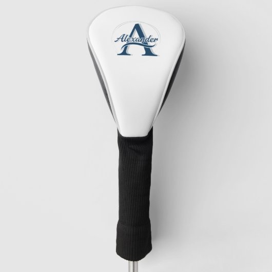 Personalized Monogram Golf Head Cover ゴルフヘッドカバー (正面)