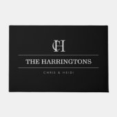 Personalized Monogram Housewarming Wedding Gift ドアマット (正面)
