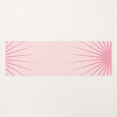 Personalized Monogram Initials Pink Yoga Mat ヨガマット (裏面(横))
