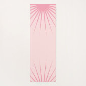 Personalized Monogram Initials Pink Yoga Mat ヨガマット (裏面)
