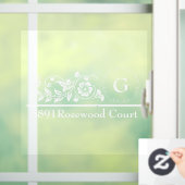 Personalized Monogram Mailbox ウィンドウサイン (ホーム)