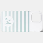 Personalized Monogram Minimal Striped Modern Desig Case-Mate iPhoneケース (裏面 (横))