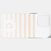 Personalized Monogram Minimal Striped Modern Desig Case-Mate iPhoneケース (裏面 (横))